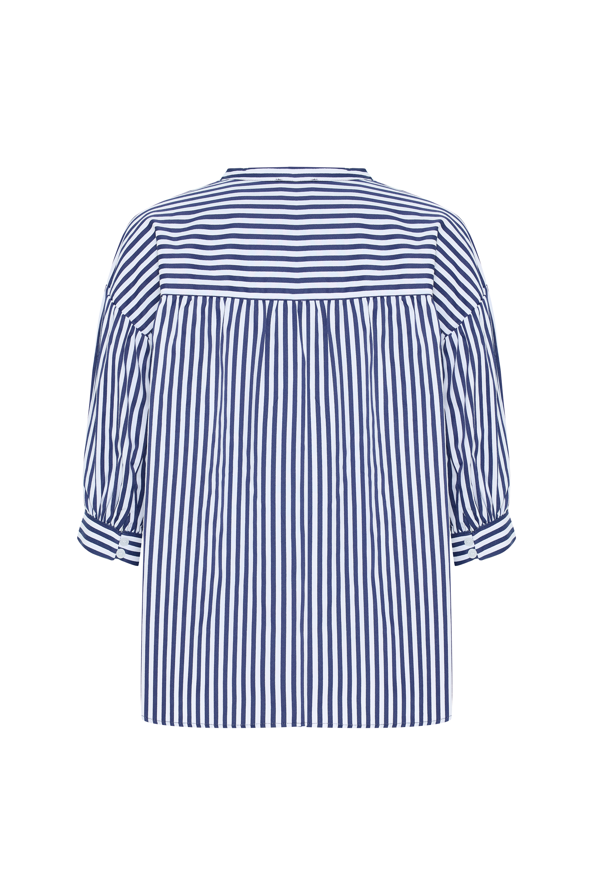 ÇİZGİLİ V YAKA OVERSIZE BLUZ