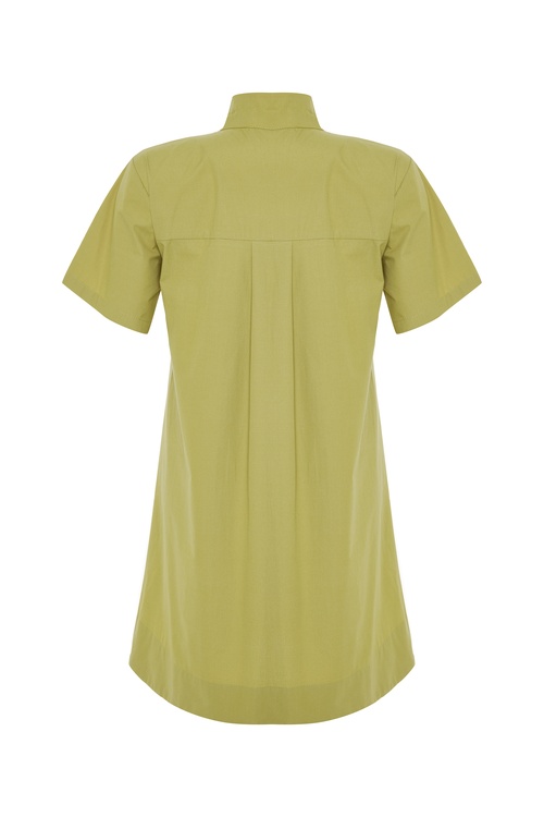  A FORM GÖMLEK YAKA MİNİ ELBİSE