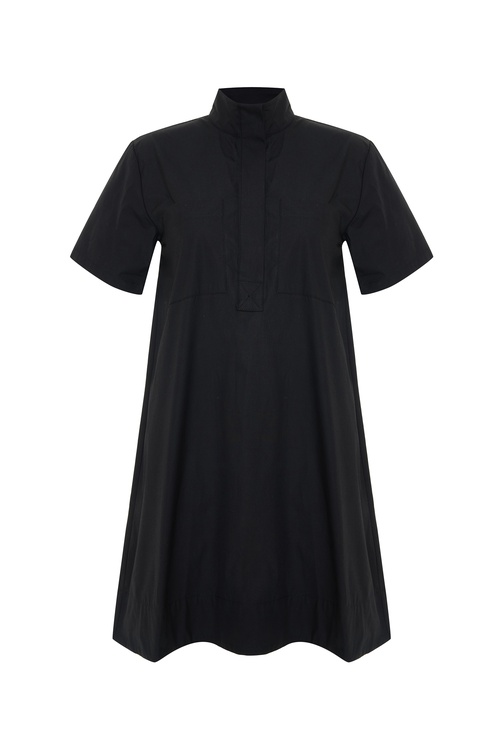  A FORM GÖMLEK YAKA MİNİ ELBİSE