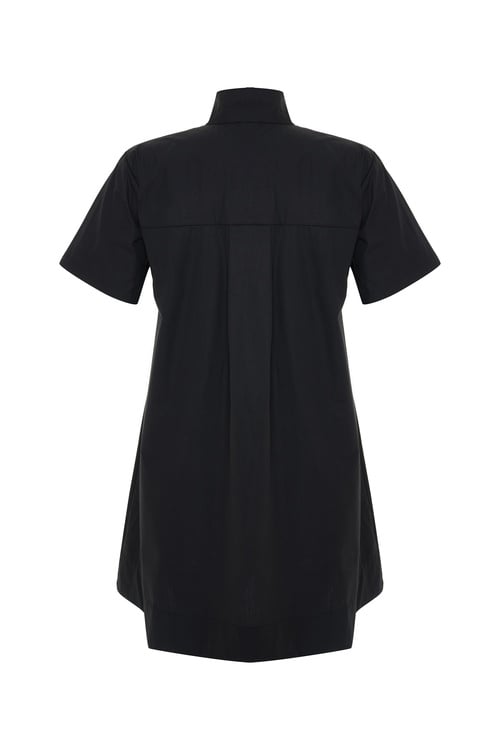  A FORM GÖMLEK YAKA MİNİ ELBİSE