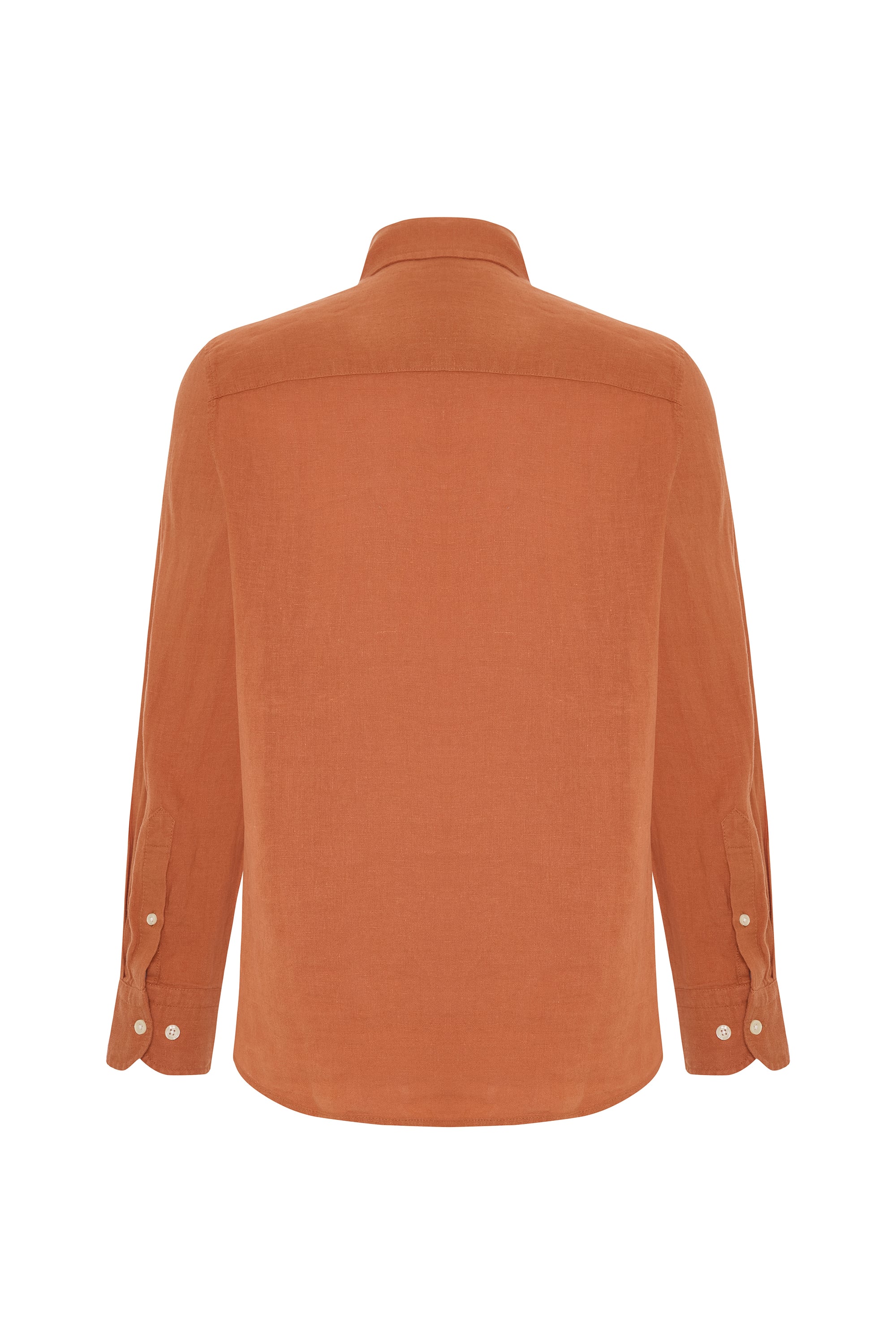 SLIM FIT UZUN KOLLU KETEN GÖMLEK