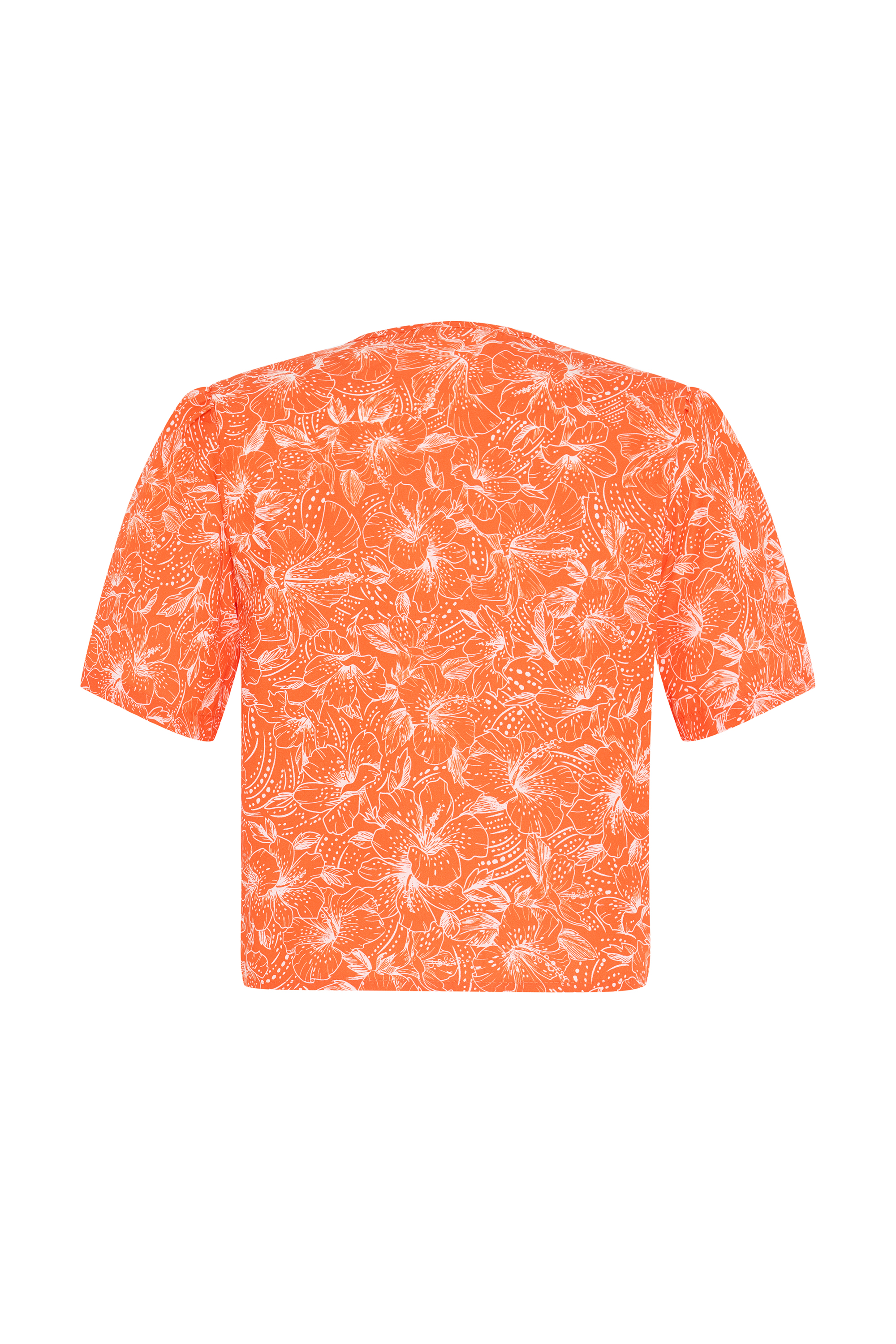 BASKILI BAĞLAMALI BLUZ