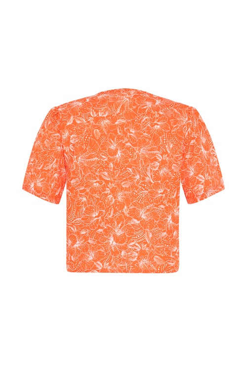  BASKILI BAĞLAMALI BLUZ