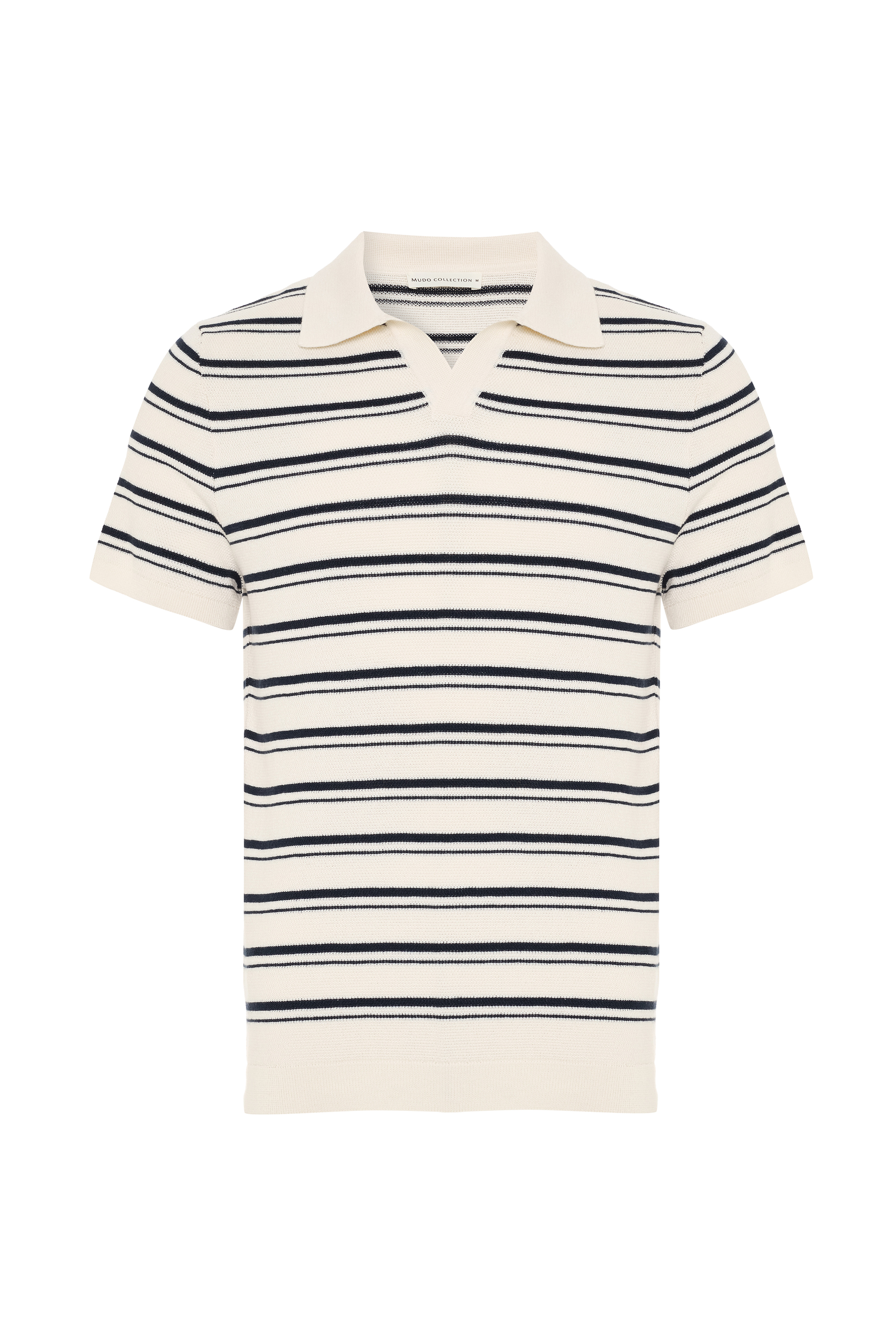 ÇİZGİLİ POLO YAKA KISA KOLLU TRİKO KAZAK