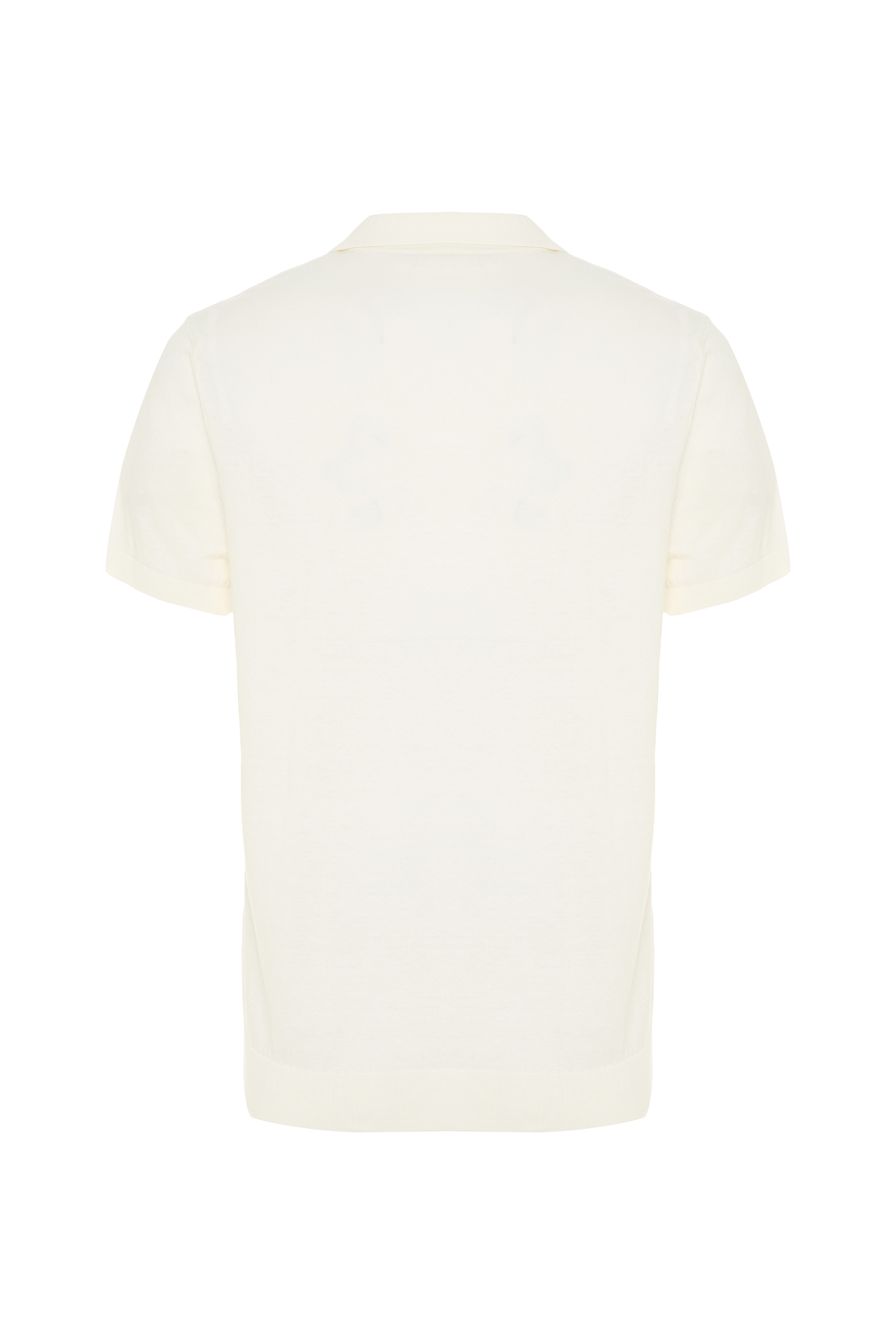 JAKARLI NAKIŞLI POLO YAKA KISA KOLLU TRİKO KAZAK