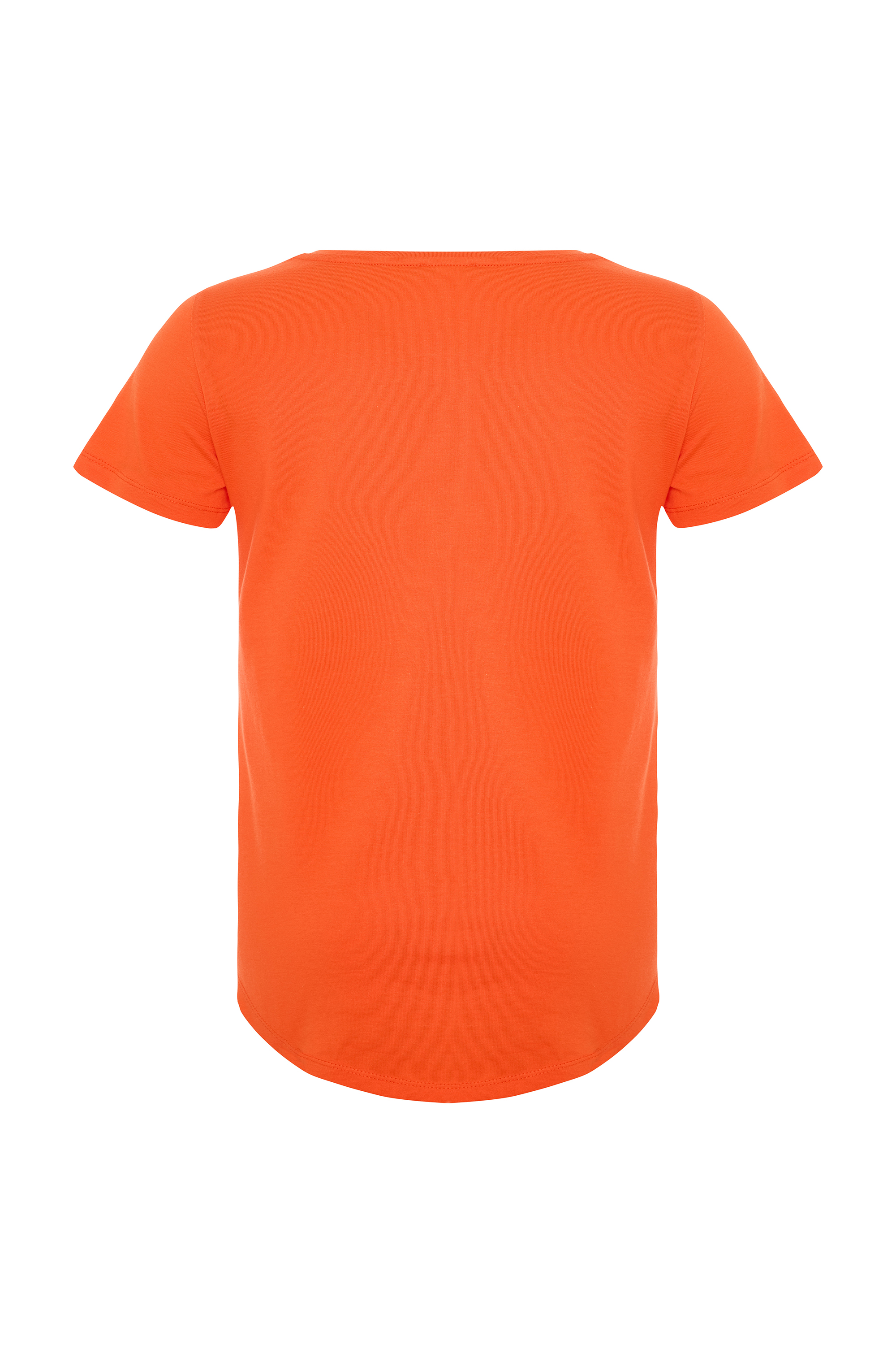 ÇAPA NAKIŞLI BİSİKLET YAKA T-SHIRT