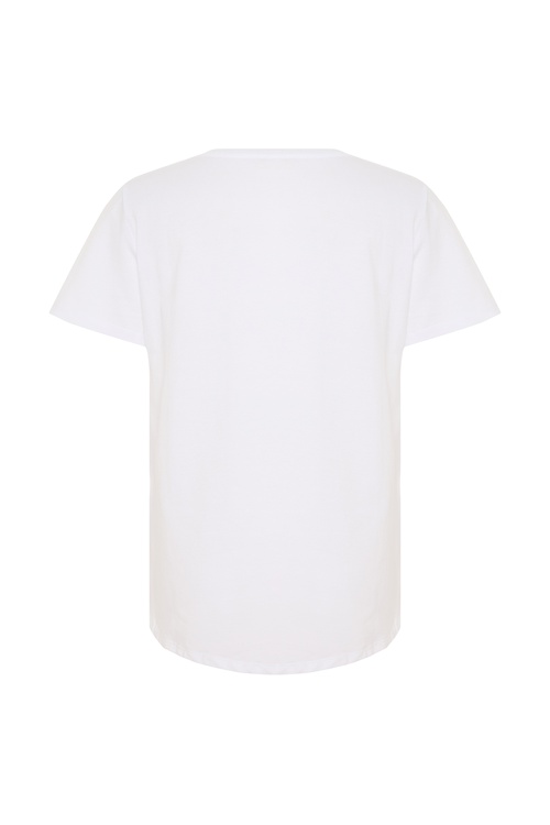  MARİN NAKIŞLI BİSİKLET YAKA T-SHIRT