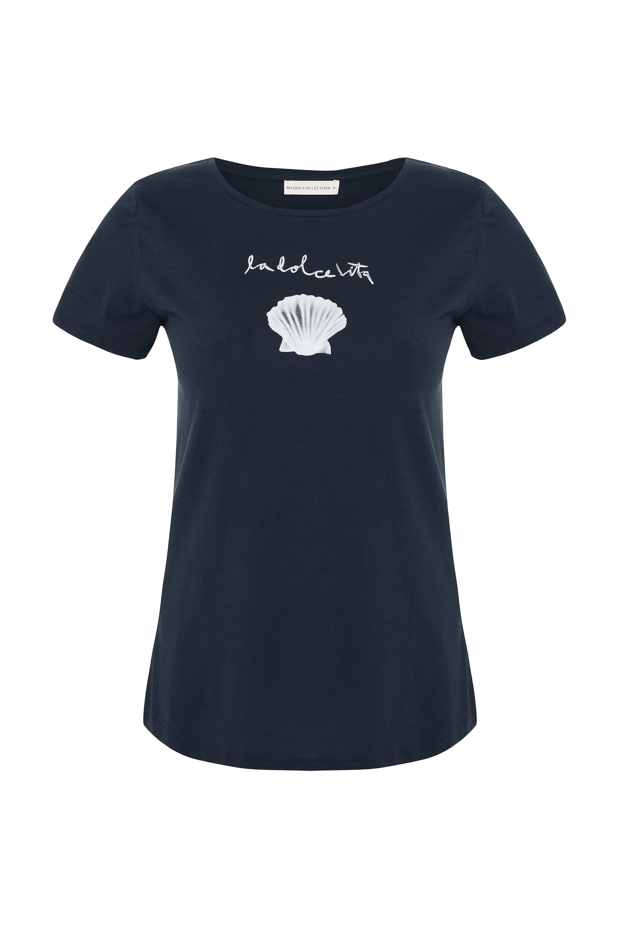 MARİN BASKILI BİSİKLET YAKA T-SHIRT