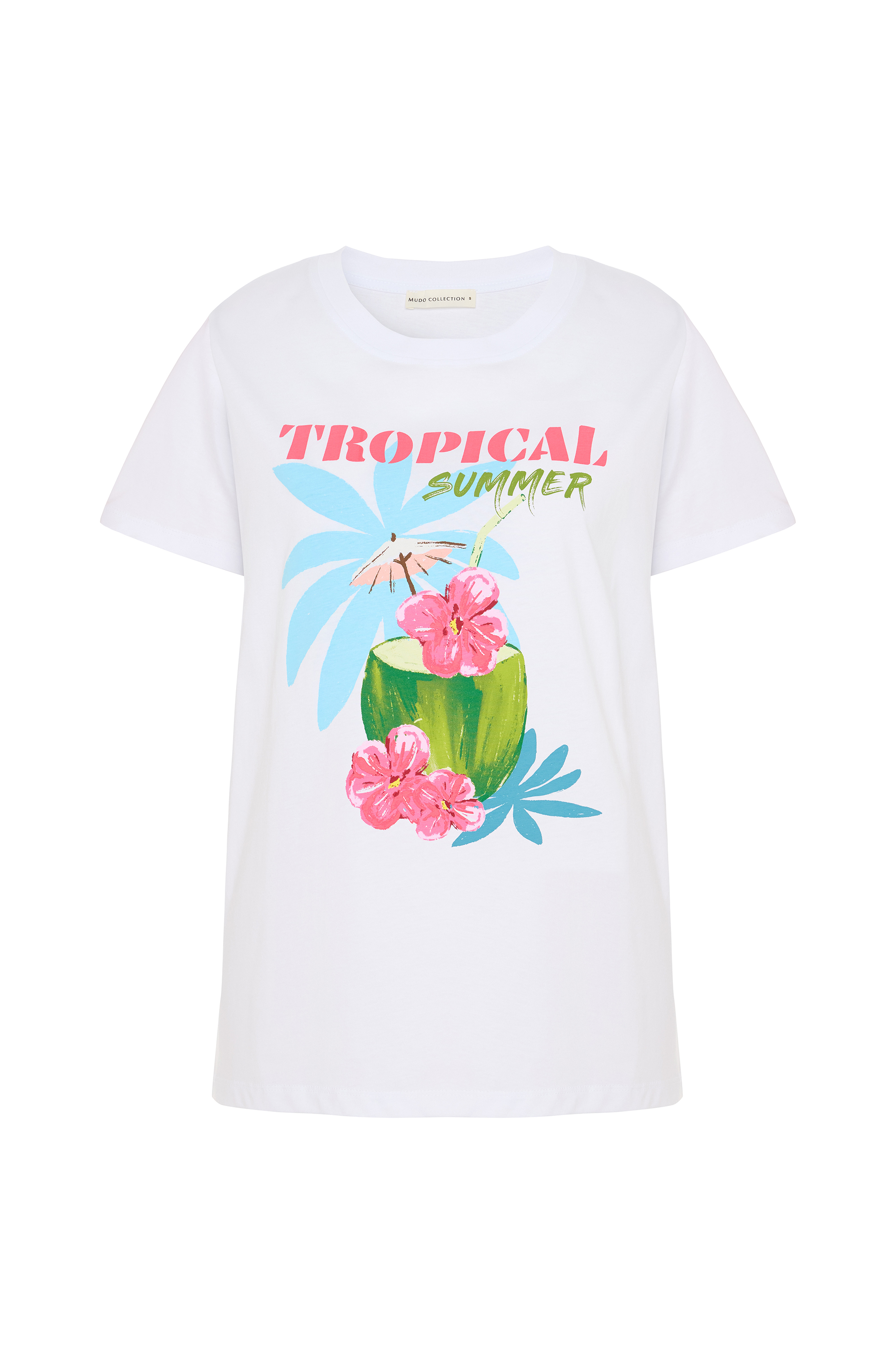 BASKILI BİSİKLET YAKA T-SHIRT