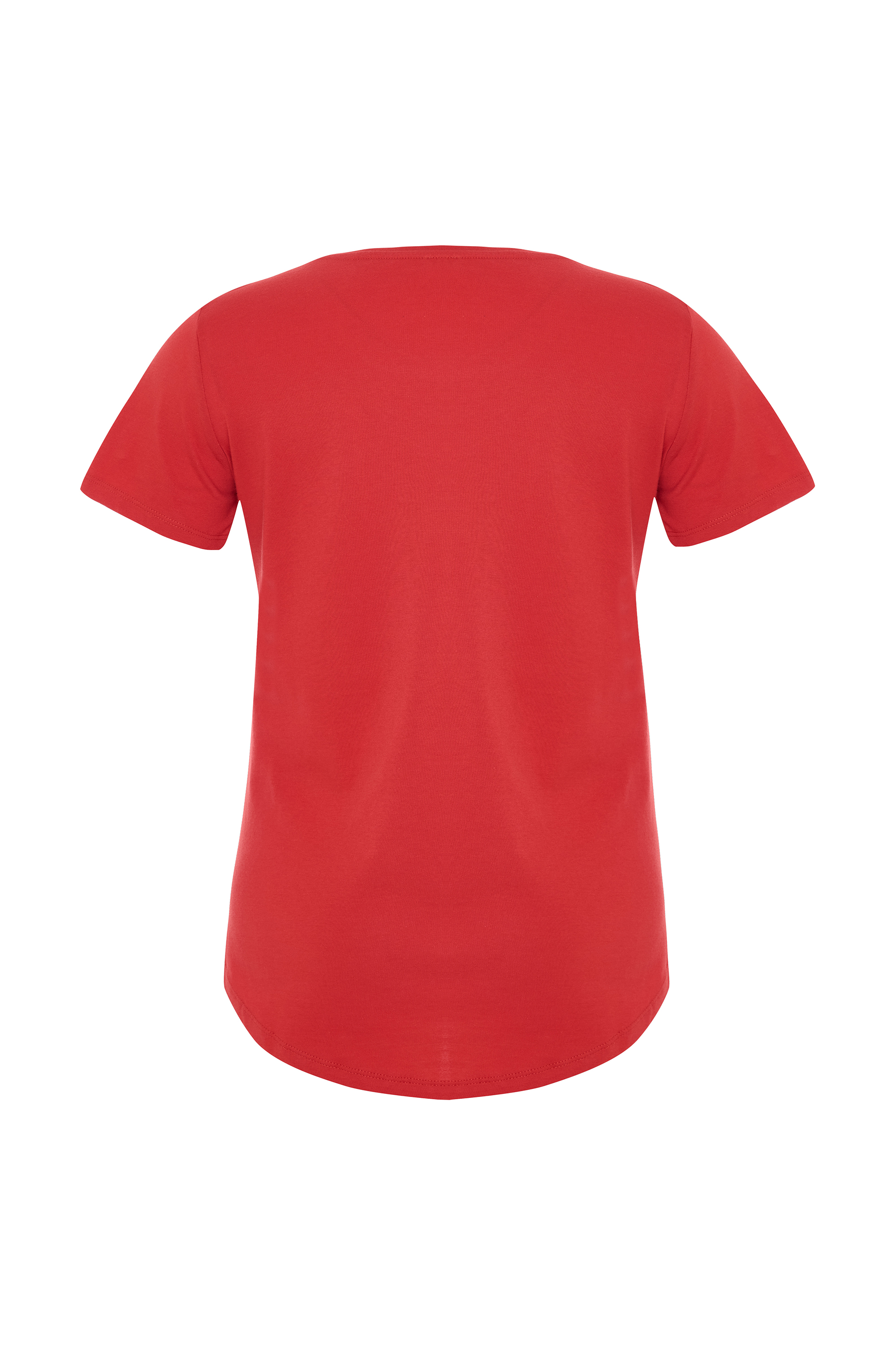 MARİN NAKIŞLI BİSİKLET YAKA T-SHIRT