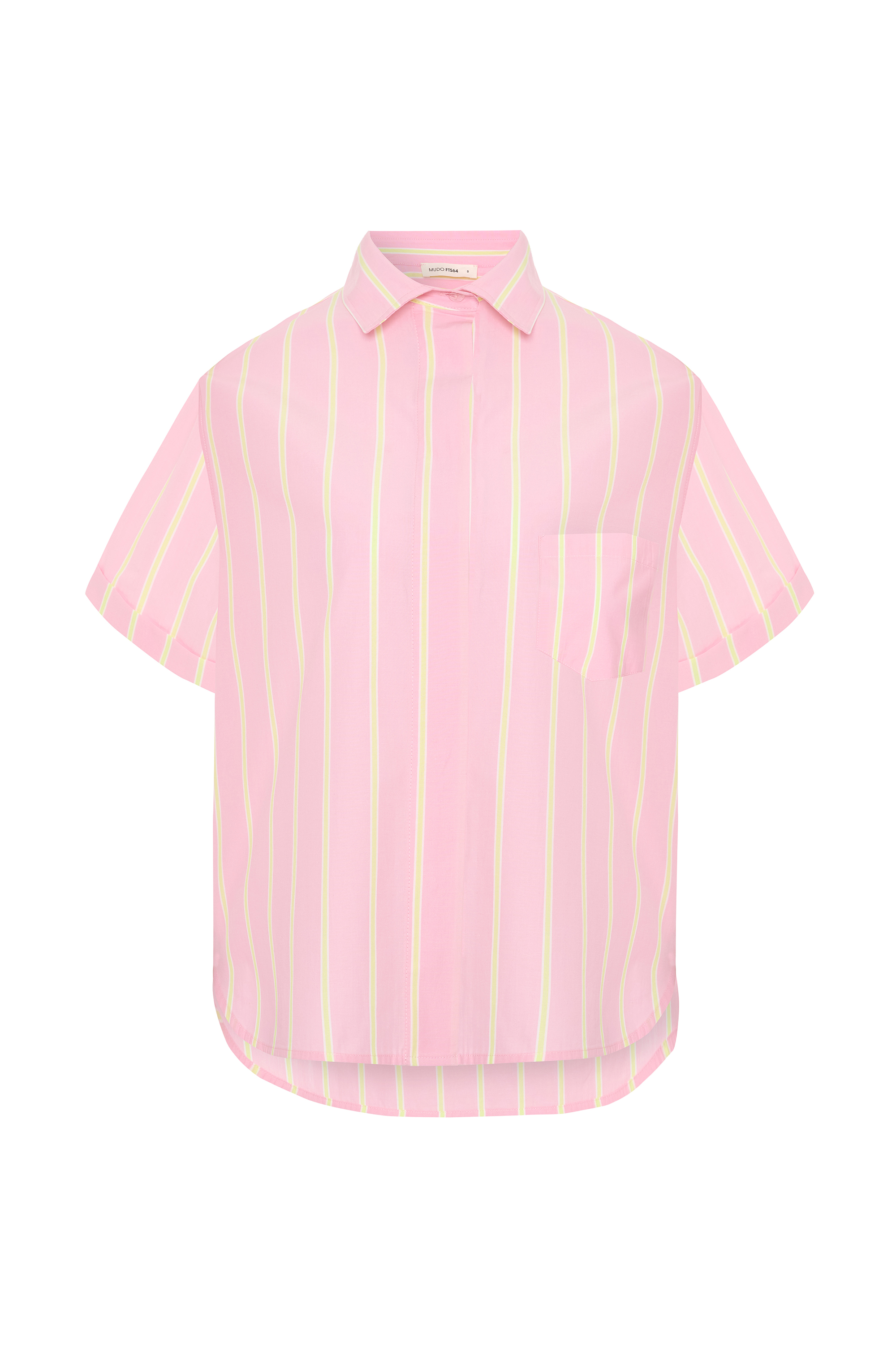 ÇİZGİLİ KISA KOLLU GÖMLEK