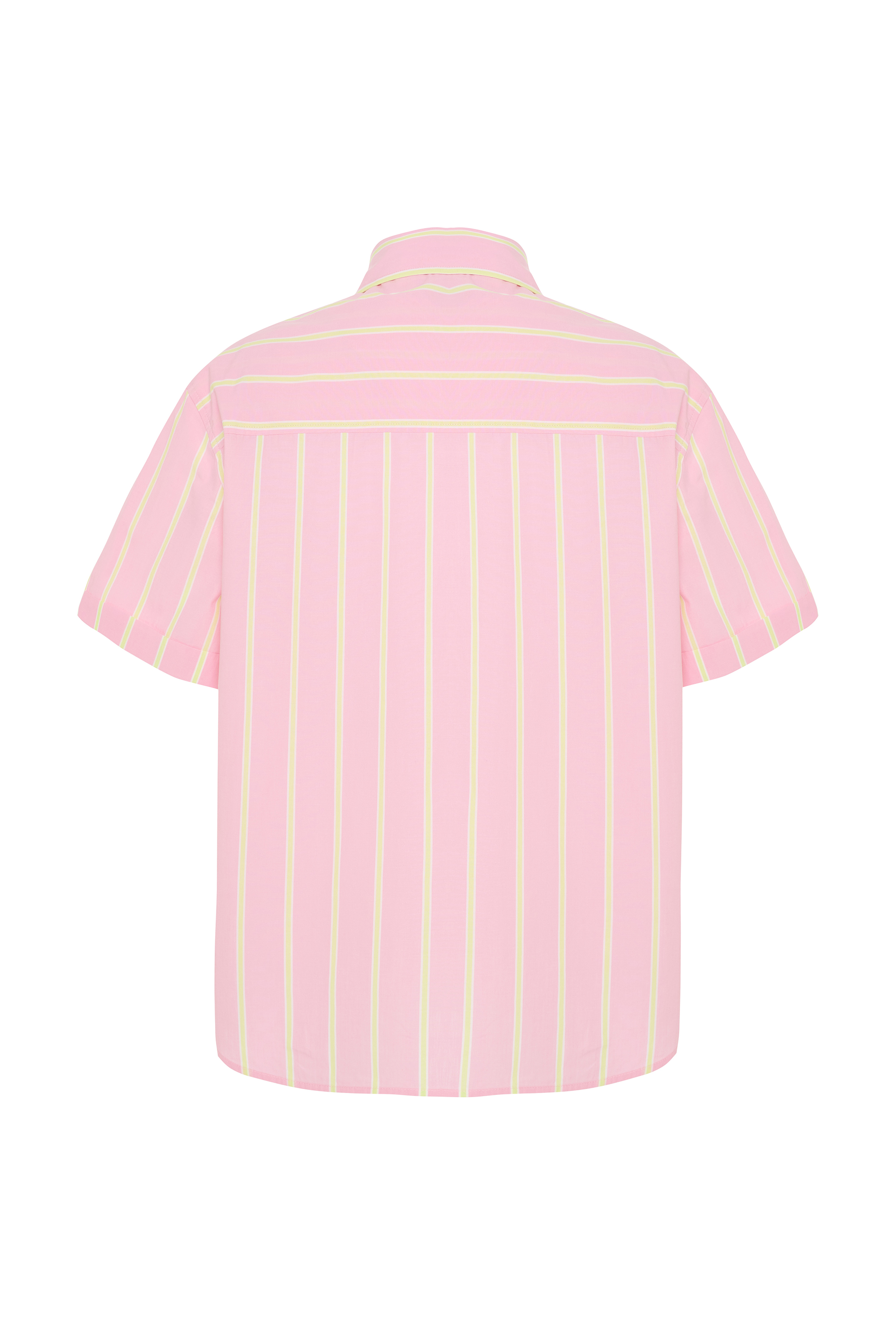 ÇİZGİLİ KISA KOLLU GÖMLEK