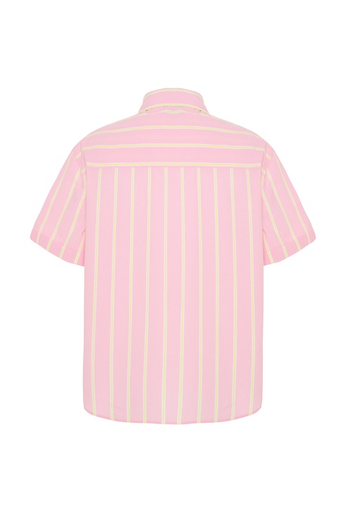  ÇİZGİLİ KISA KOLLU GÖMLEK