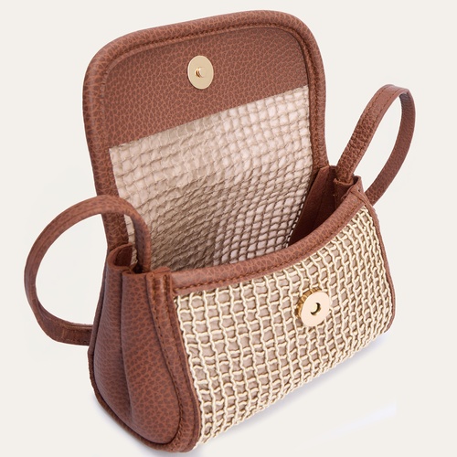  DERİ GÖRÜNÜMLÜ ÖRGÜ OMUZ ÇANTASI