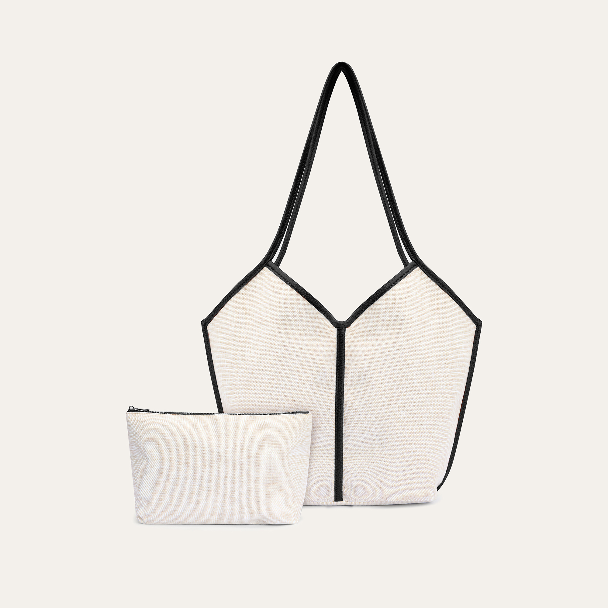 CÜZDANLI KANVAS EL ÇANTASI