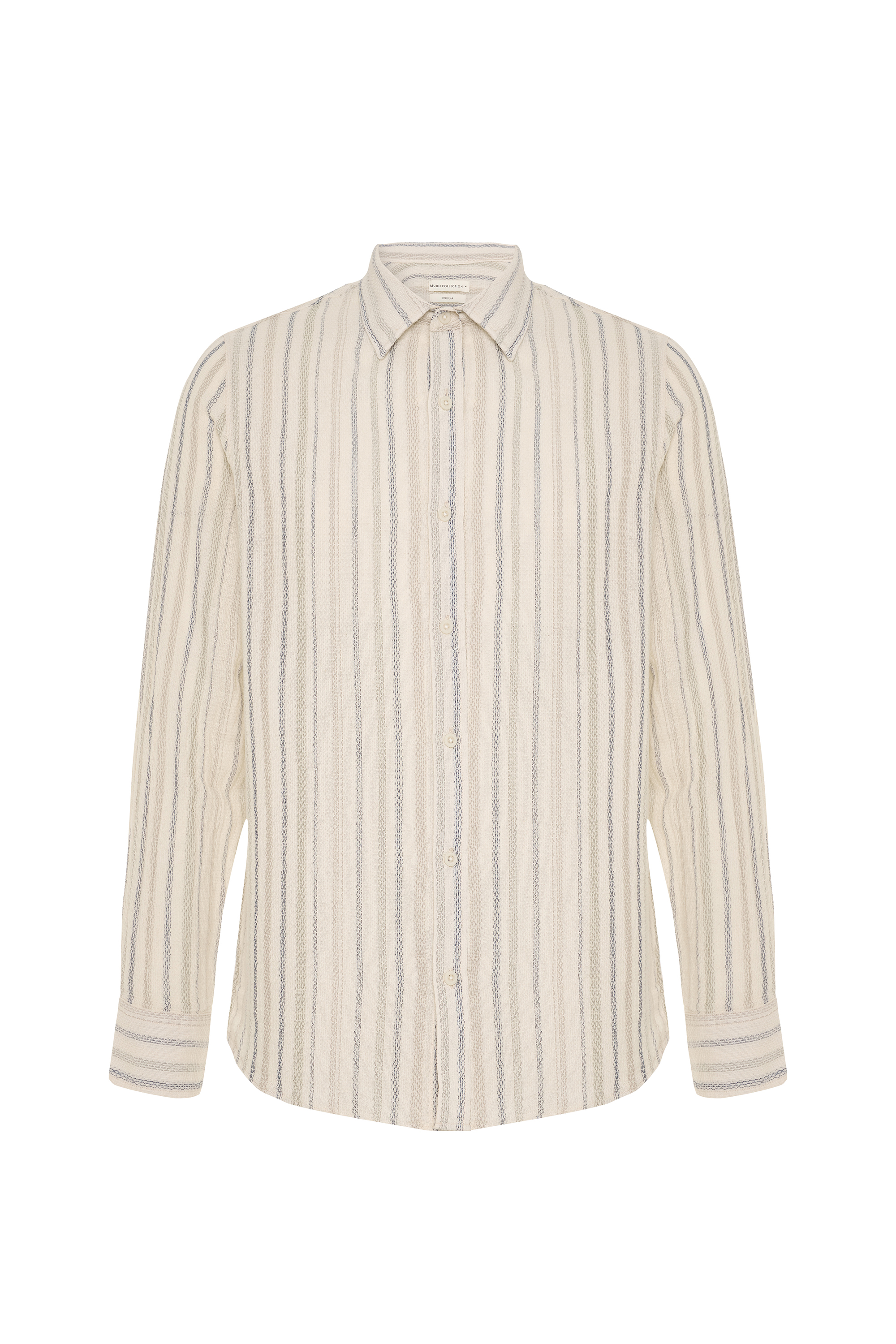 ÇİZGİLİ REGULAR FIT UZUN KOLLU GÖMLEK