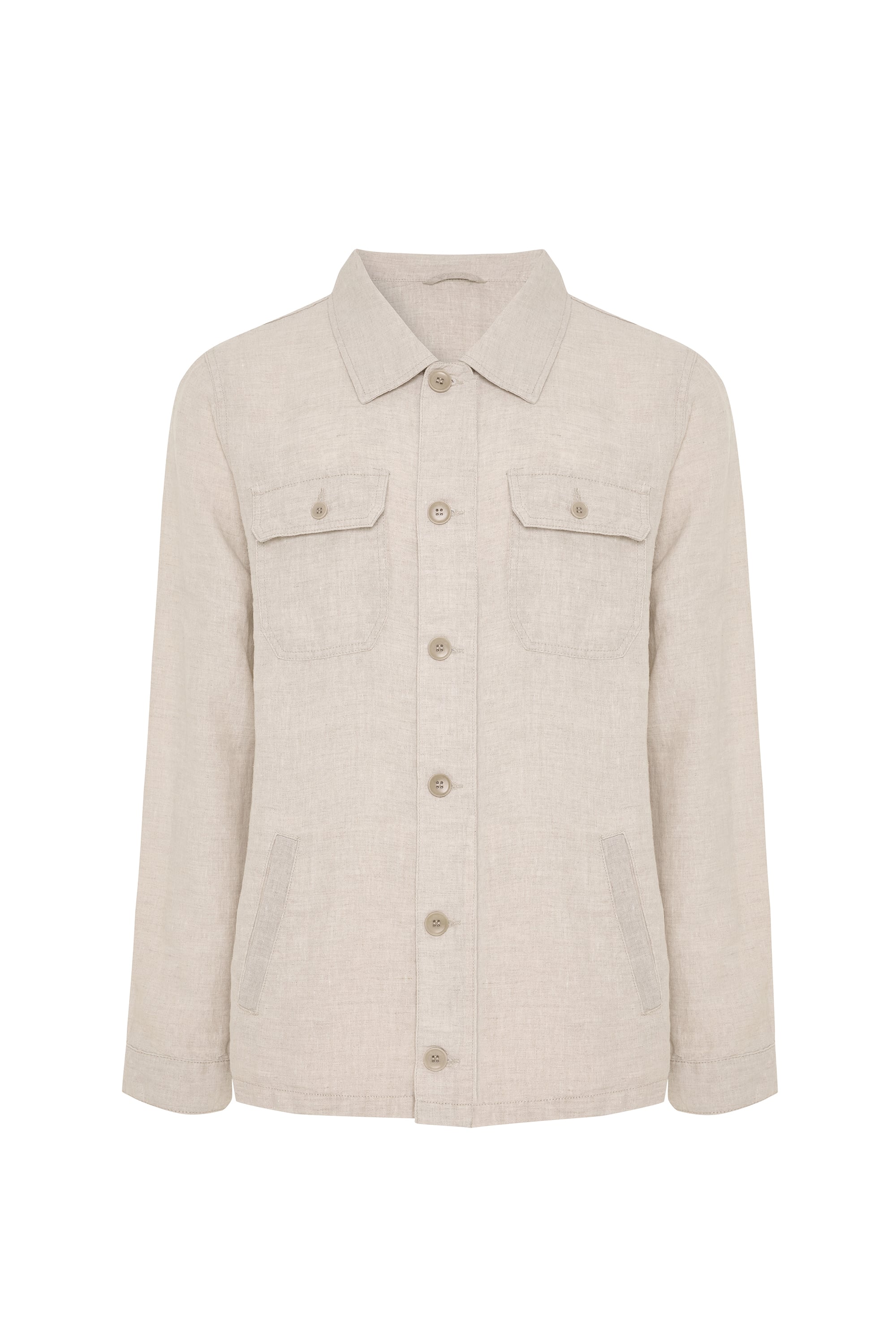 REGULAR FIT KETEN CEKET