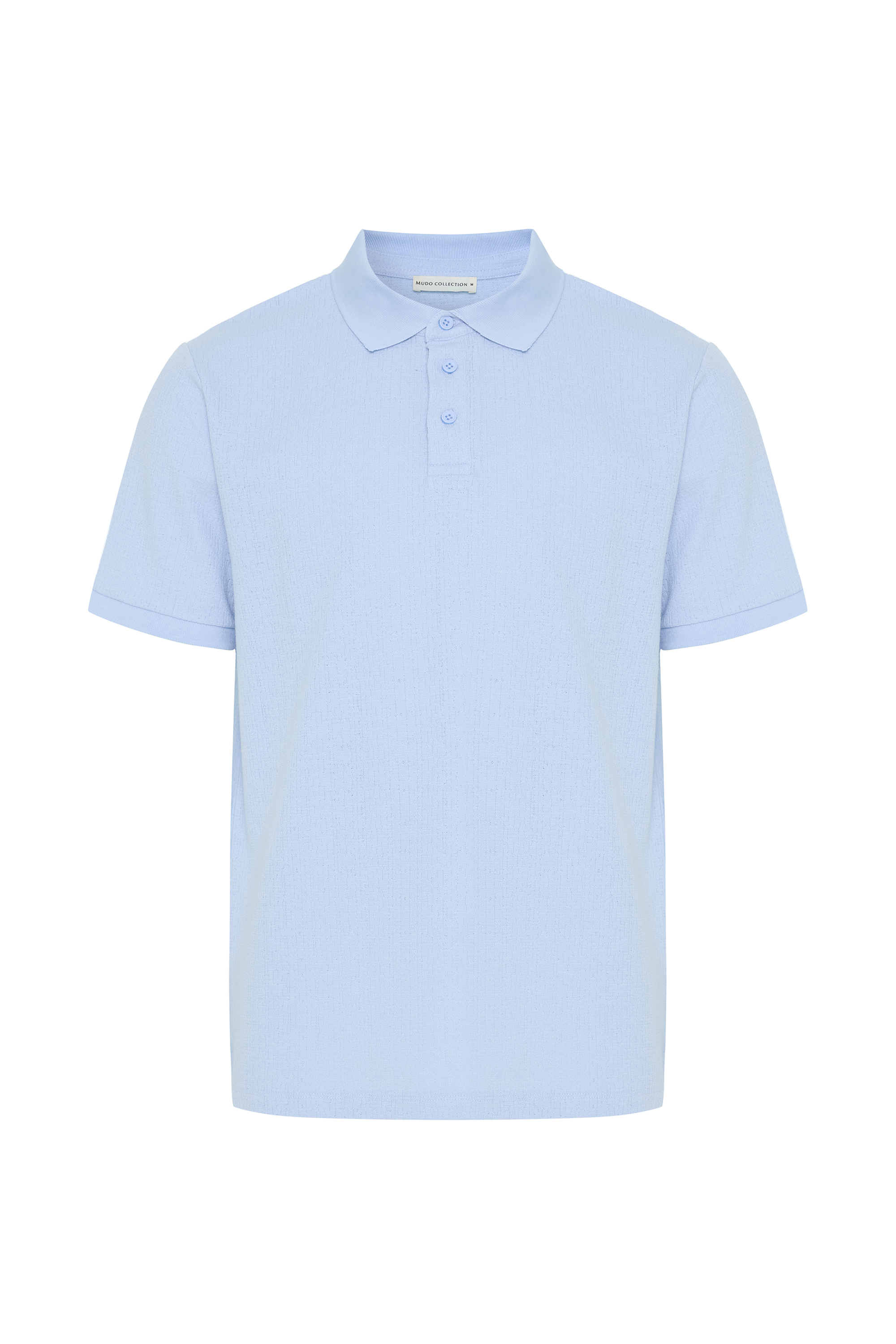 POLO YAKA ÖRME KISA KOLLU T-SHIRT