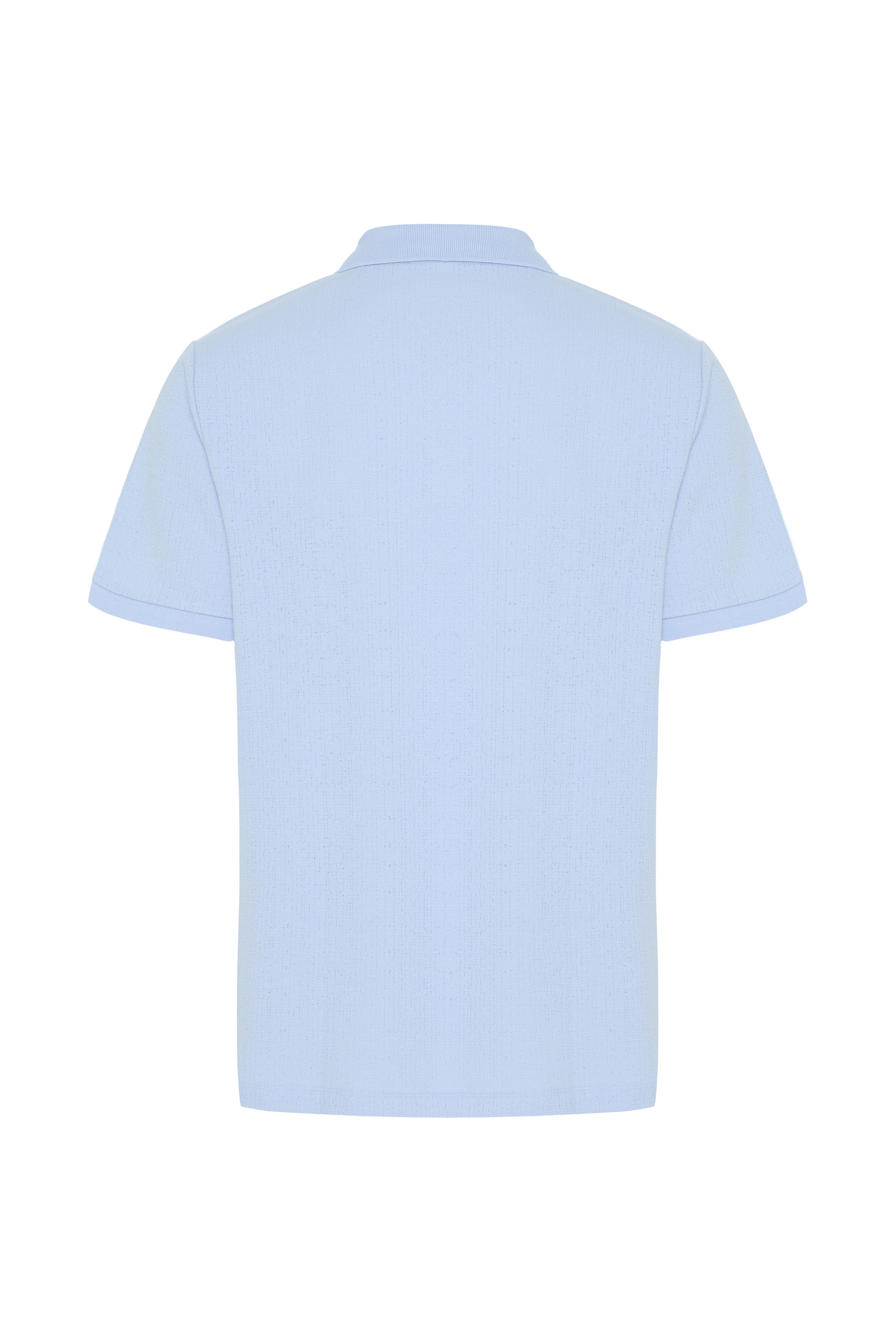 POLO YAKA ÖRME KISA KOLLU T-SHIRT