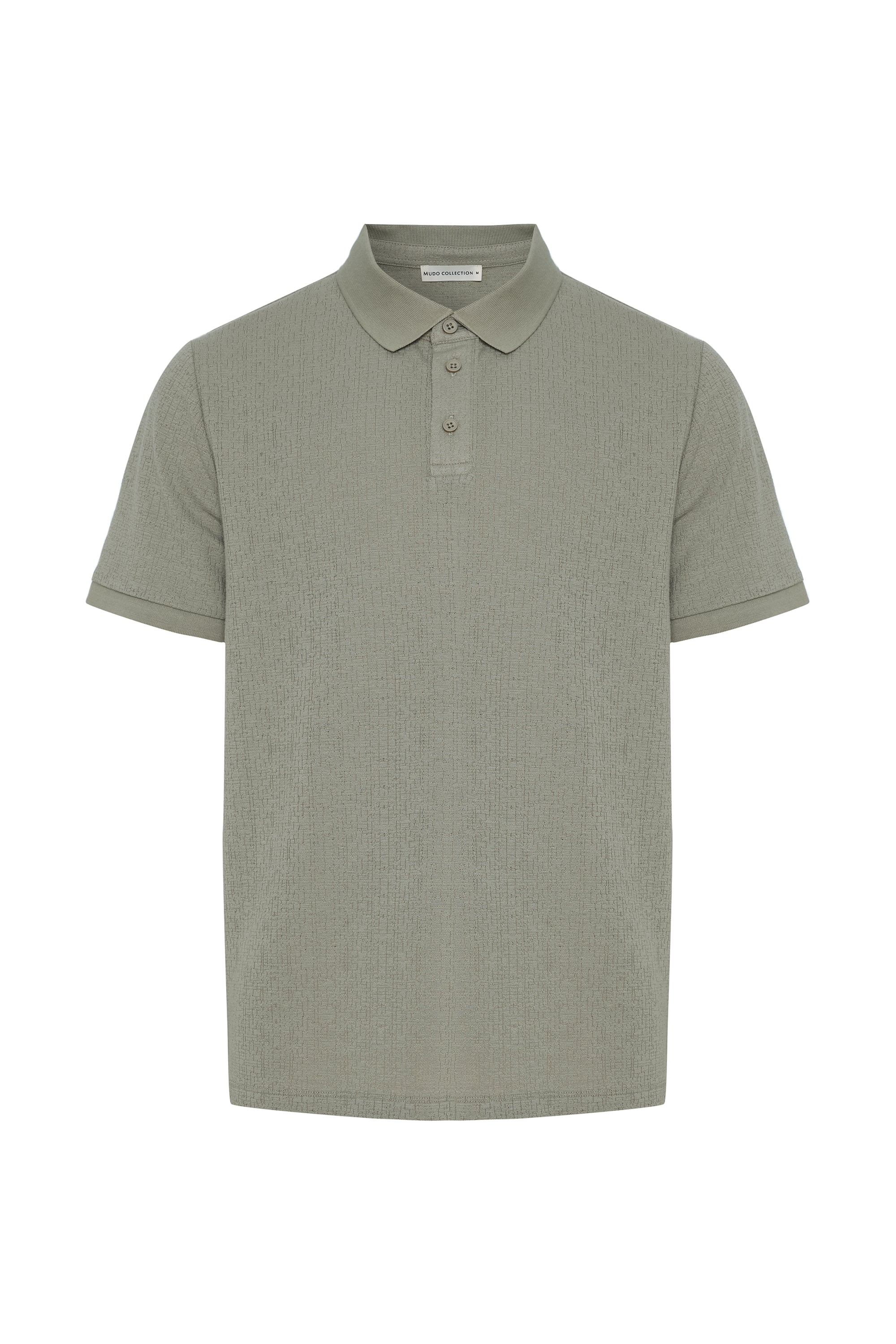 POLO YAKA ÖRME KISA KOLLU T-SHIRT