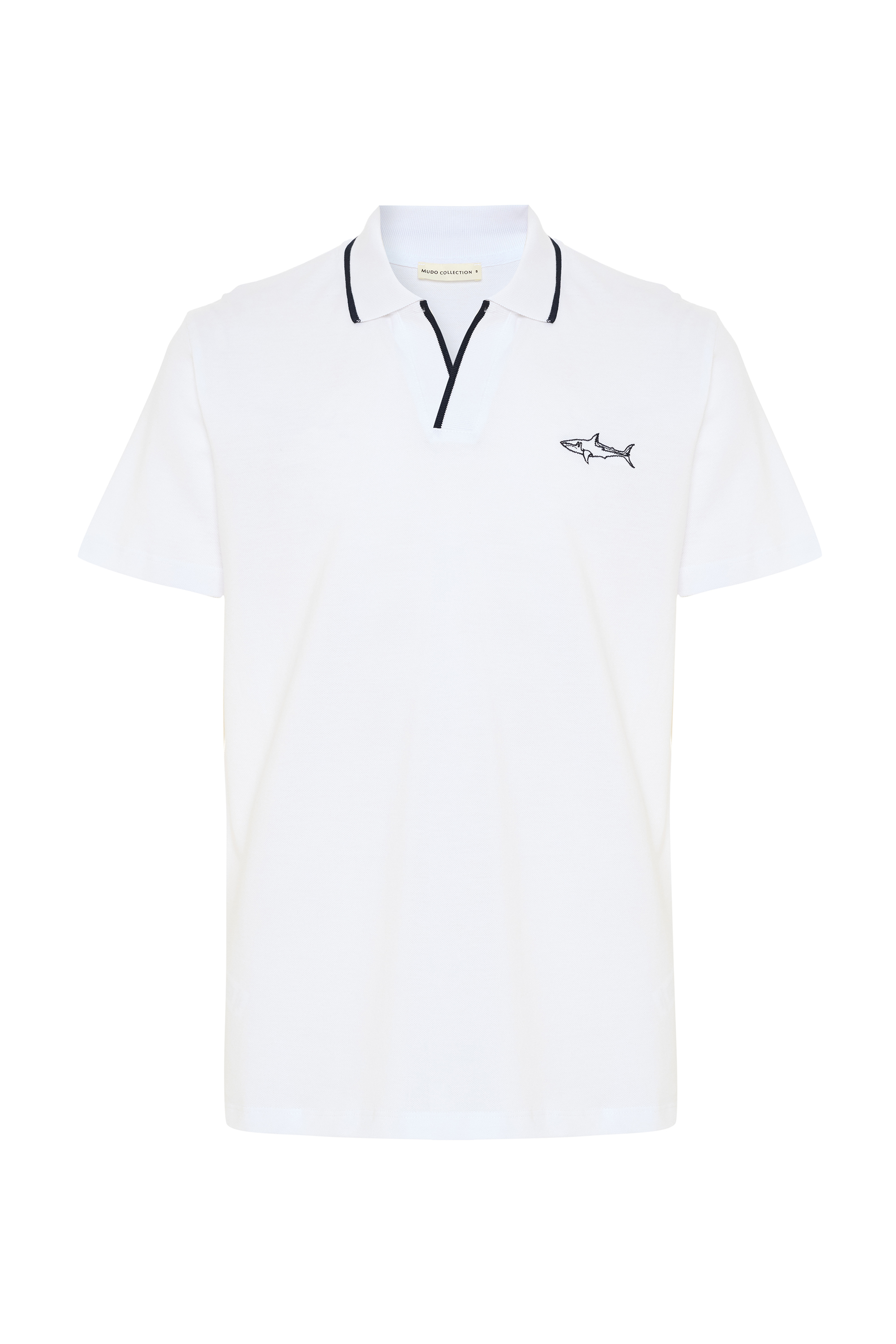NAKIŞLI POLO YAKA T-SHIRT
