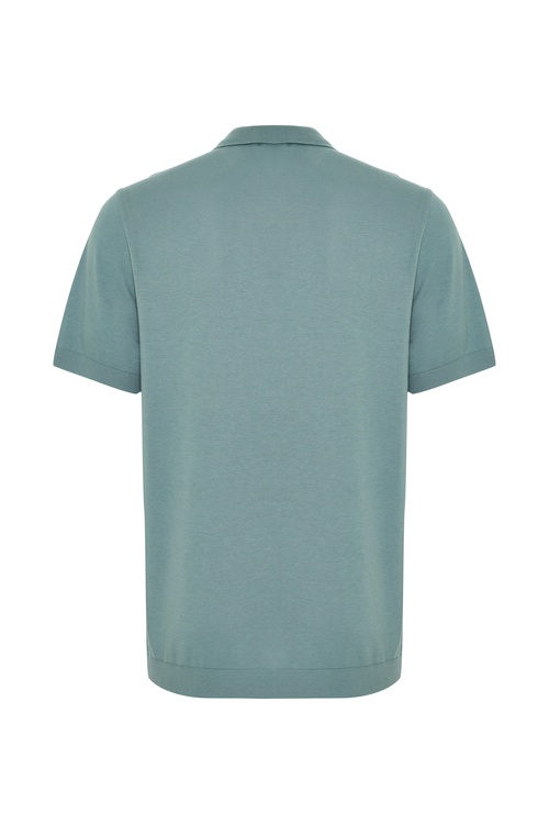  MODAL KARIŞIMLI POLO YAKA KISA KOLLU TRİKO KAZAK