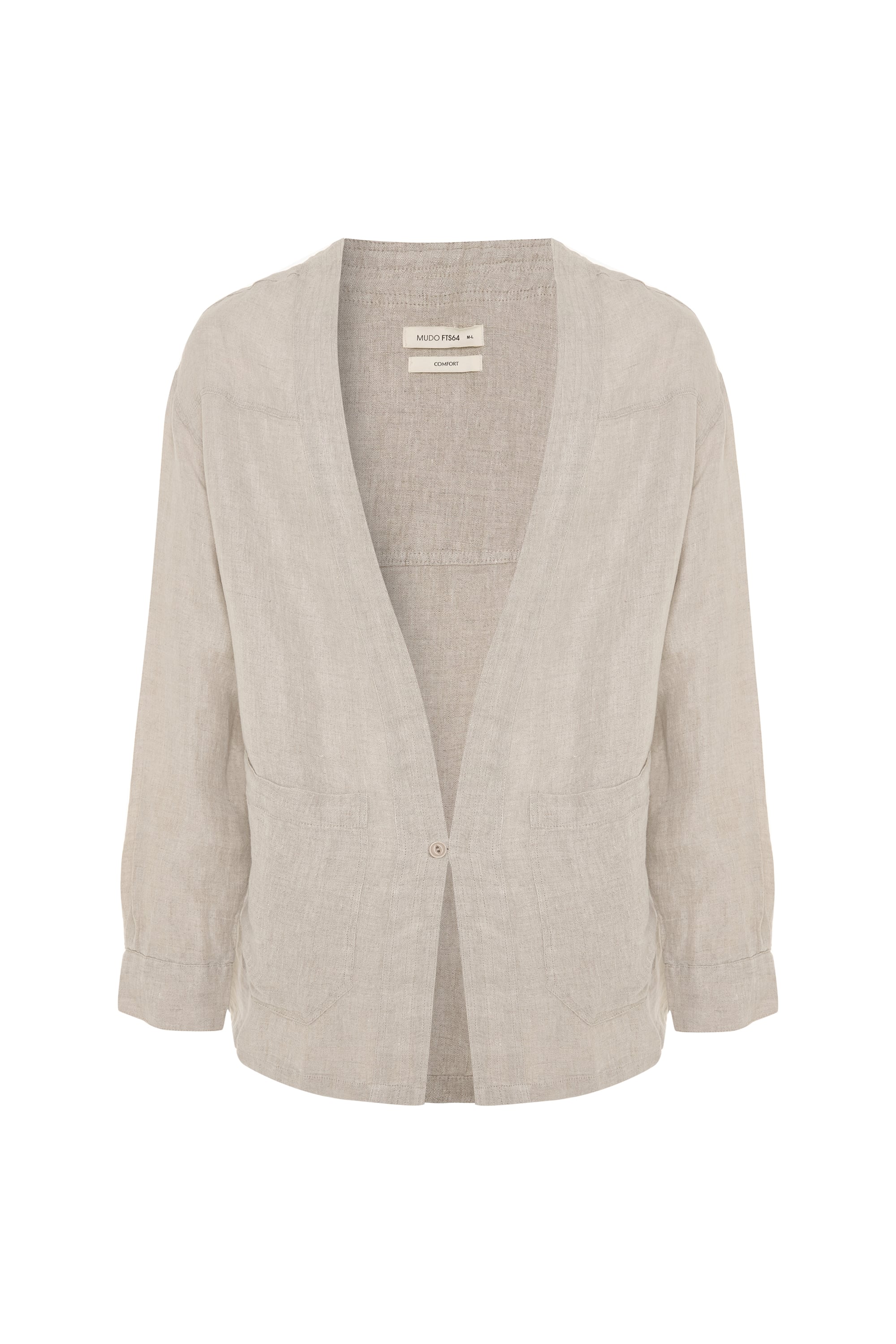 COMFORT FIT KETEN KİMONO CEKET