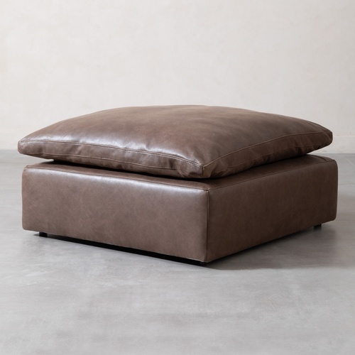  TIFFANY DERİ PUF WINTAGE BROWN