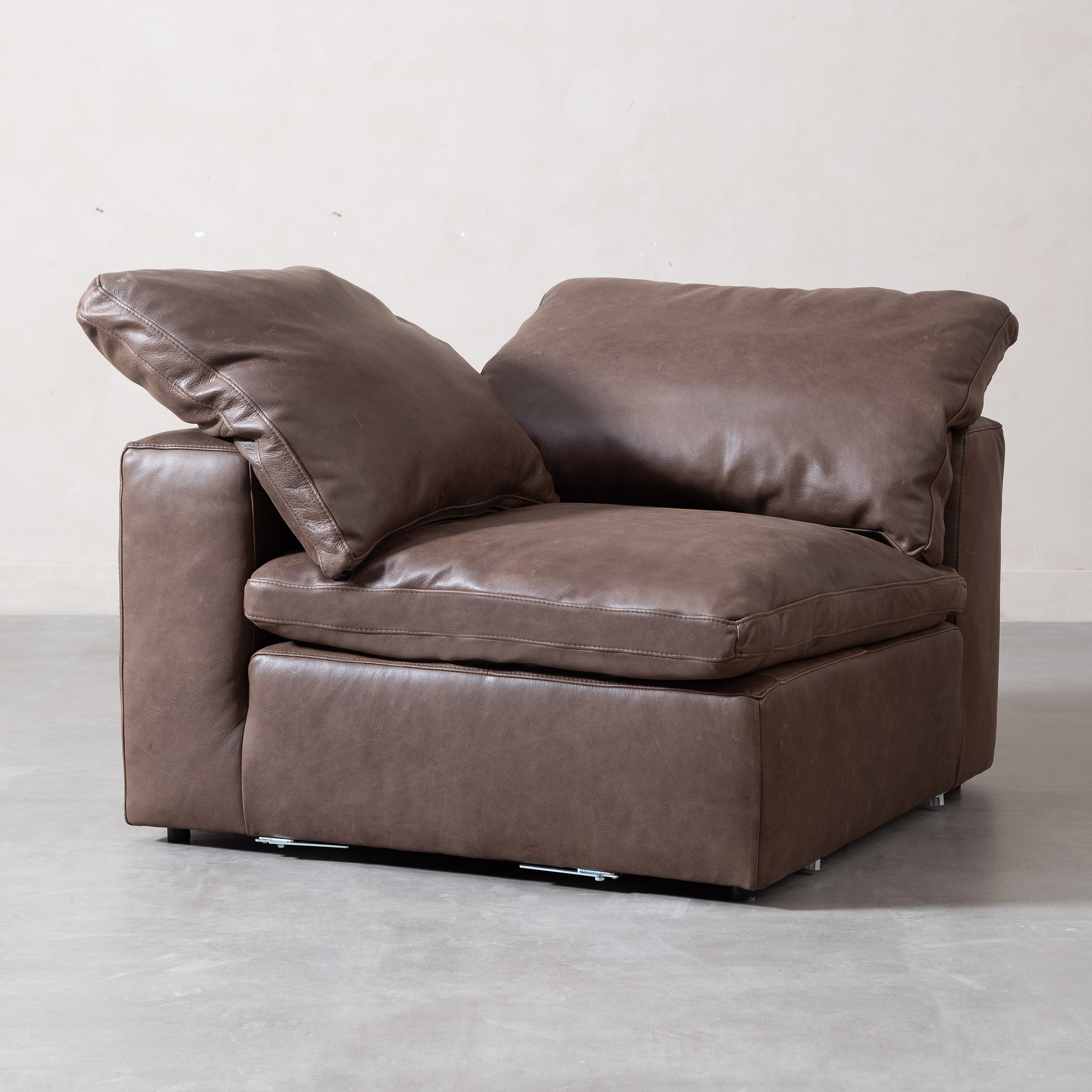 TIFFANY DERİ KÖŞE MODÜL WINTAGE BROWN