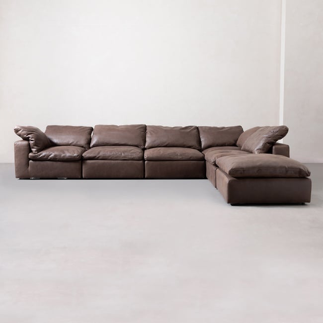 TIFFANY DERİ KOLSUZ MODÜL WINTAGE BROWN | mudo