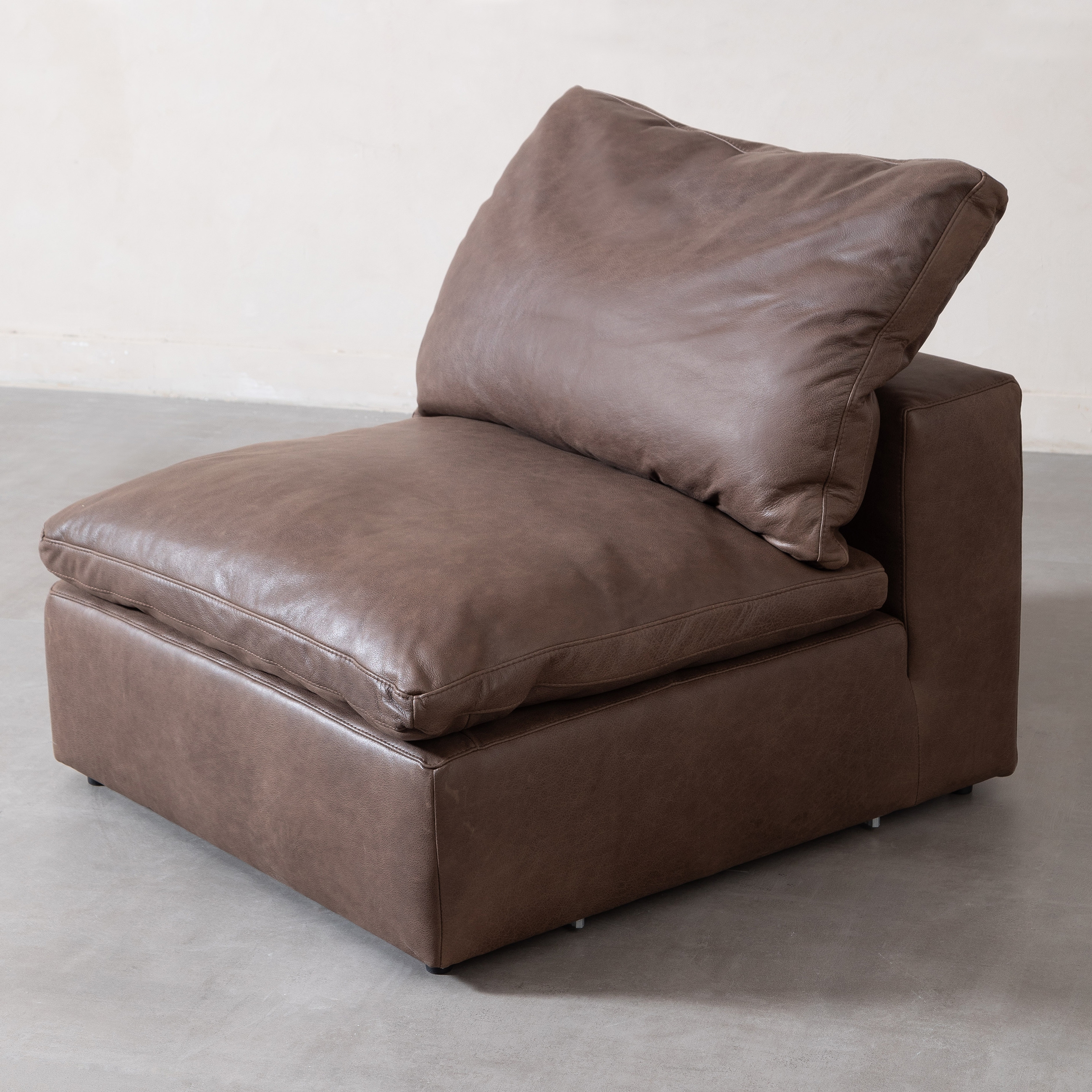 TIFFANY DERİ KOLSUZ MODÜL WINTAGE BROWN