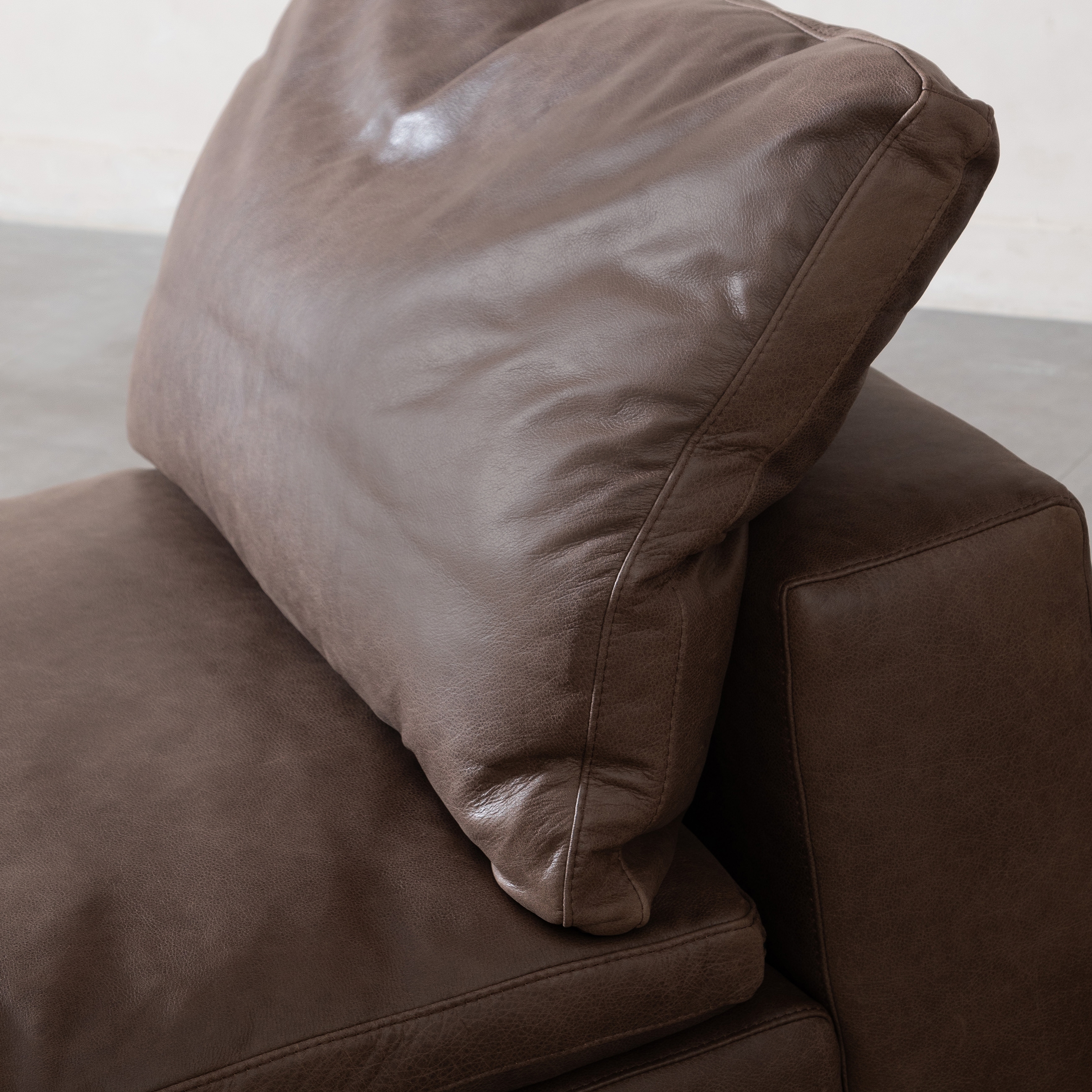 TIFFANY DERİ KOLSUZ MODÜL WINTAGE BROWN