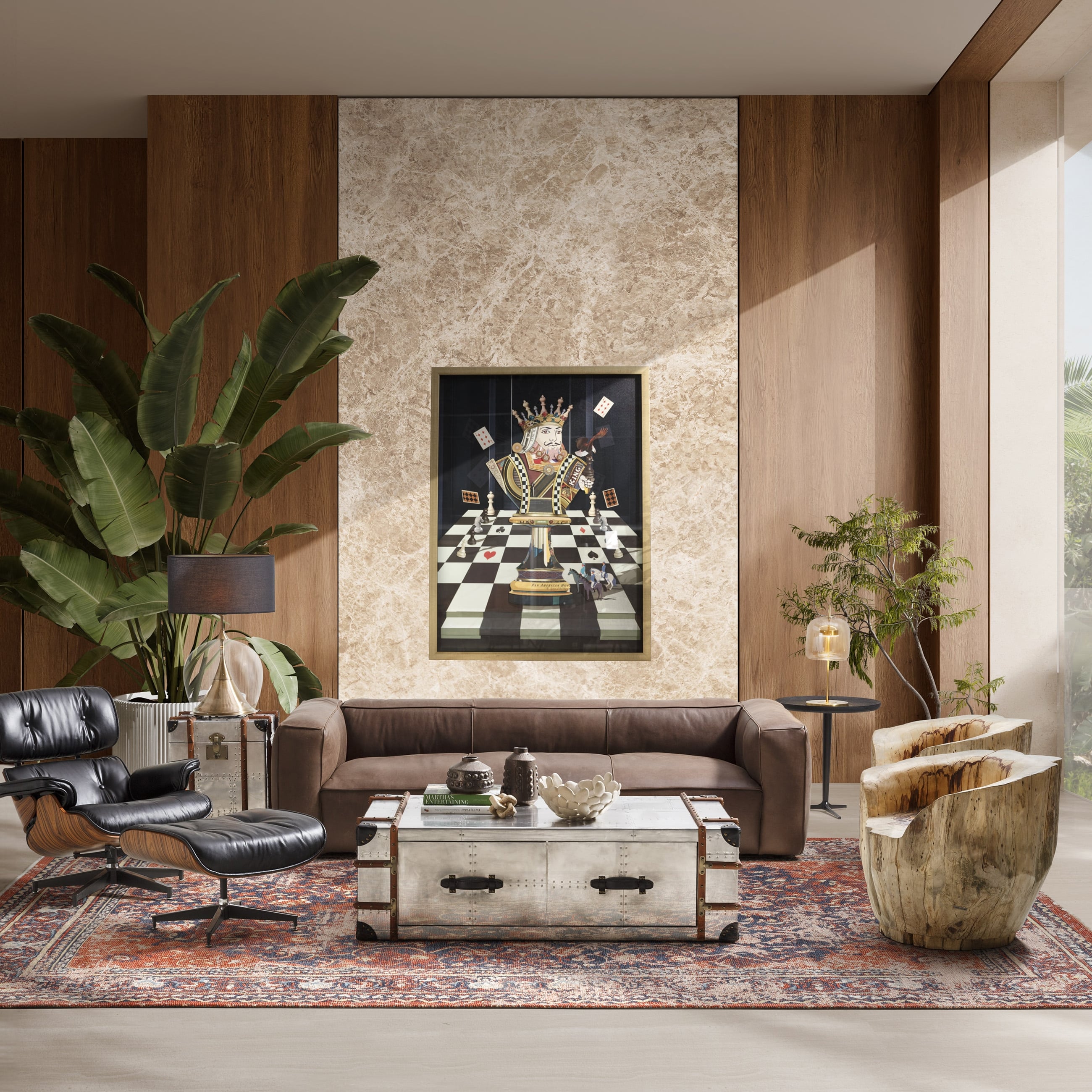 LOGAN KOLTUK WINTAGE BROWN