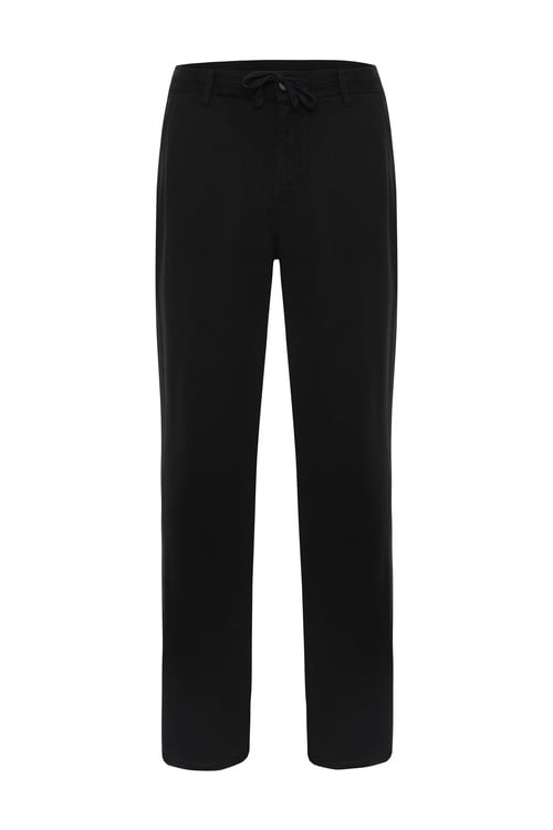 STRAIGHT FIT BELİ BAĞLAMALI LİYOSEL PANTOLON