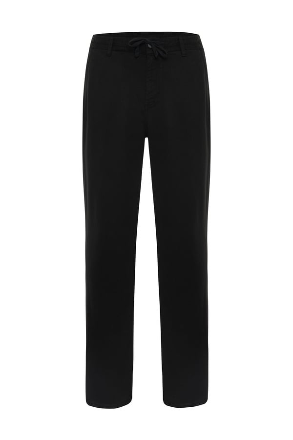 STRAIGHT FIT BELİ BAĞLAMALI LİYOSEL PANTOLON