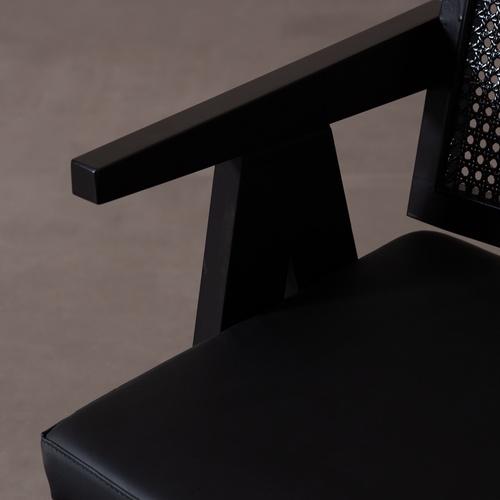  BALLY MASİF AHŞAP HAZERAN SANDALYE SİYAH