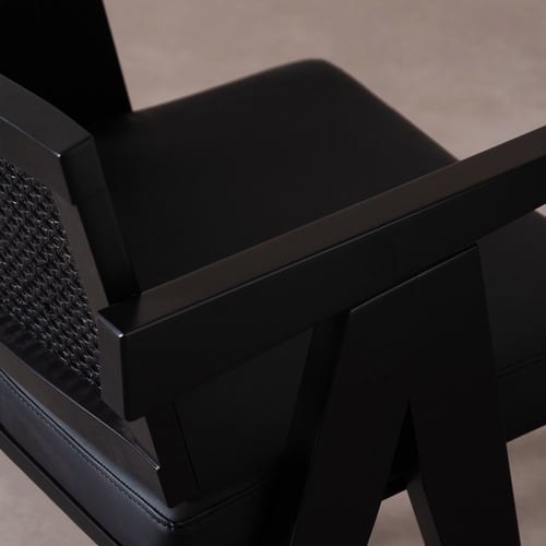  BALLY MASİF AHŞAP HAZERAN SANDALYE SİYAH