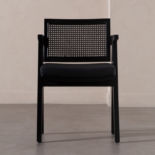  BALLY MASİF AHŞAP HAZERAN SANDALYE SİYAH