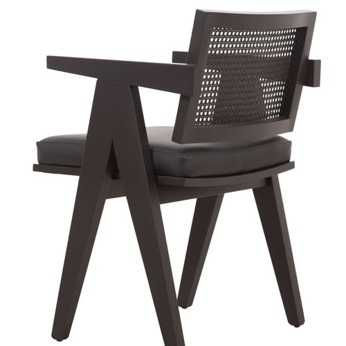  BALLY MASİF AHŞAP HAZERAN SANDALYE SİYAH