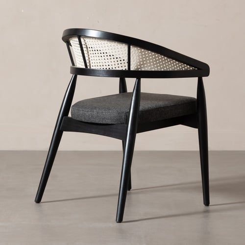  DUIL MASİF AHŞAP HAZERAN SANDALYE SİYAH