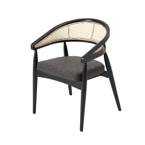  DUIL MASİF AHŞAP HAZERAN SANDALYE SİYAH