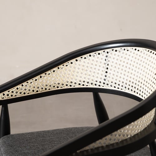  DUIL MASİF AHŞAP HAZERAN SANDALYE SİYAH