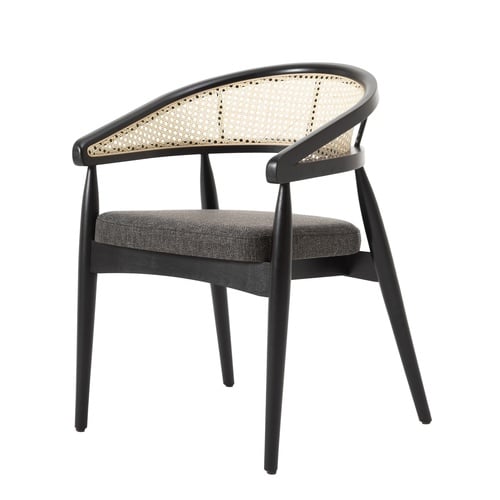  DUIL MASİF AHŞAP HAZERAN SANDALYE SİYAH