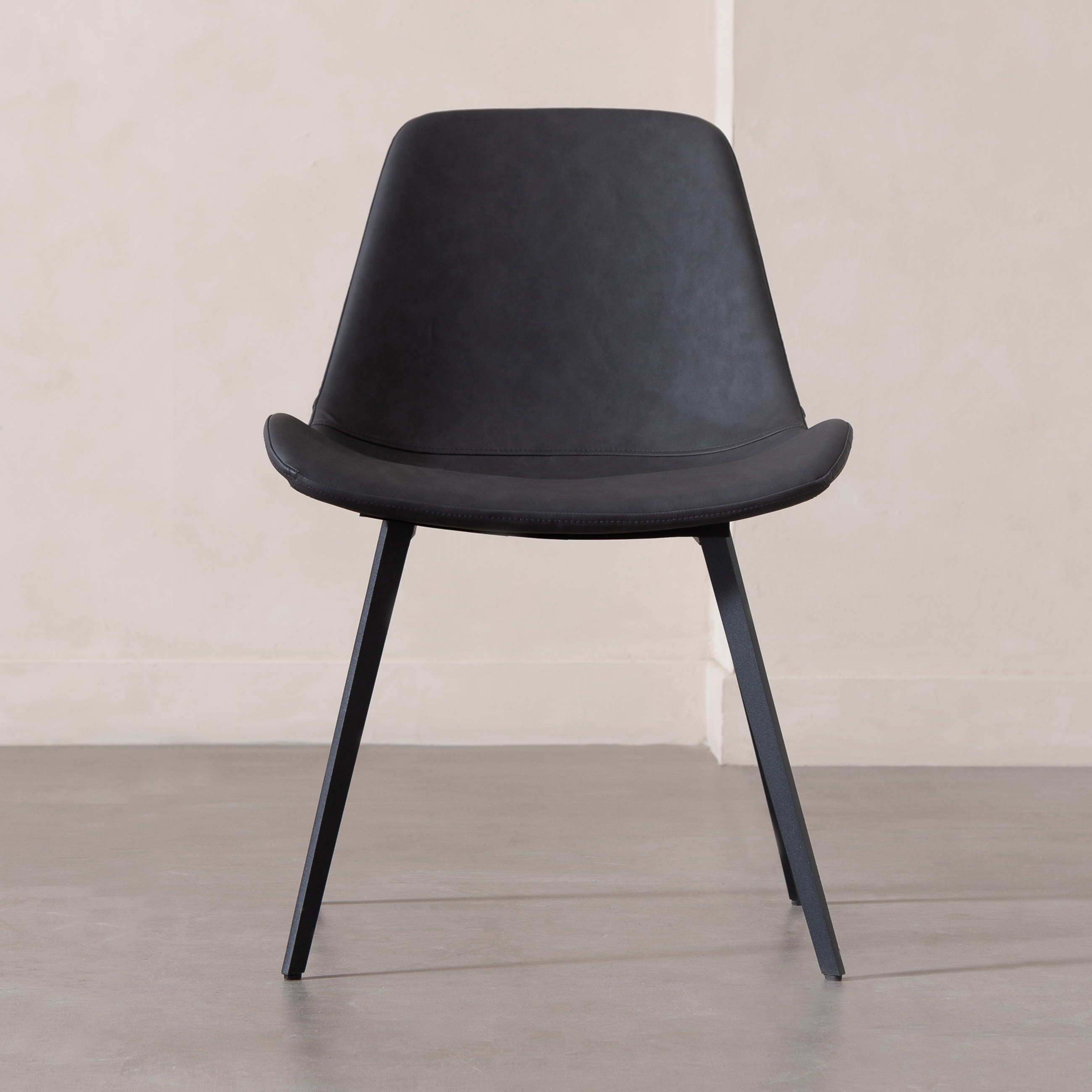 FENIX KOLÇAKSIZ SANDALYE SİYAH