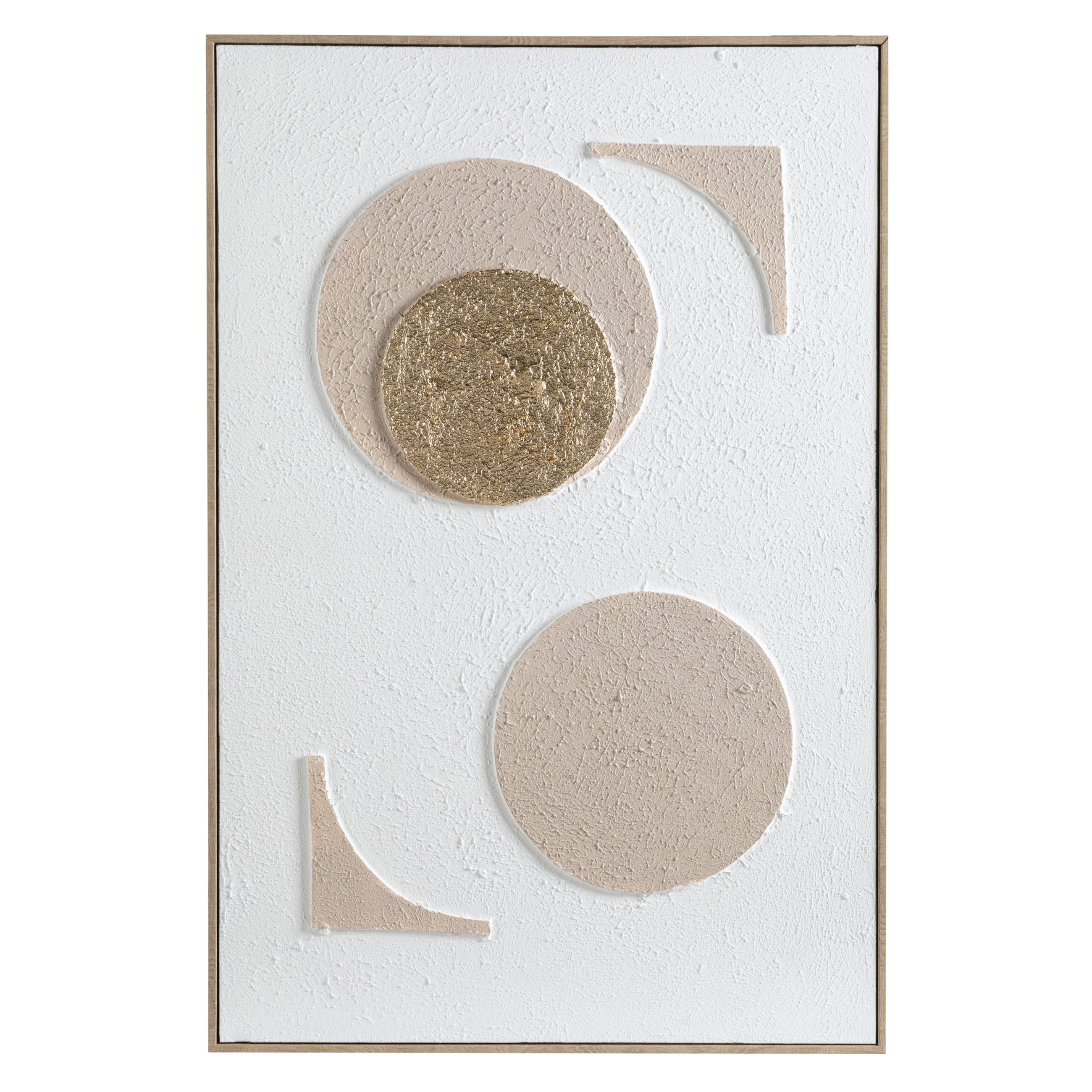 BEIGE MOON ÇERÇEVELİ YAĞLIBOYA TABLO 62X92CM