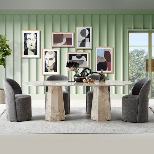  LATTE MARBLE MASA 220 X 100 CM