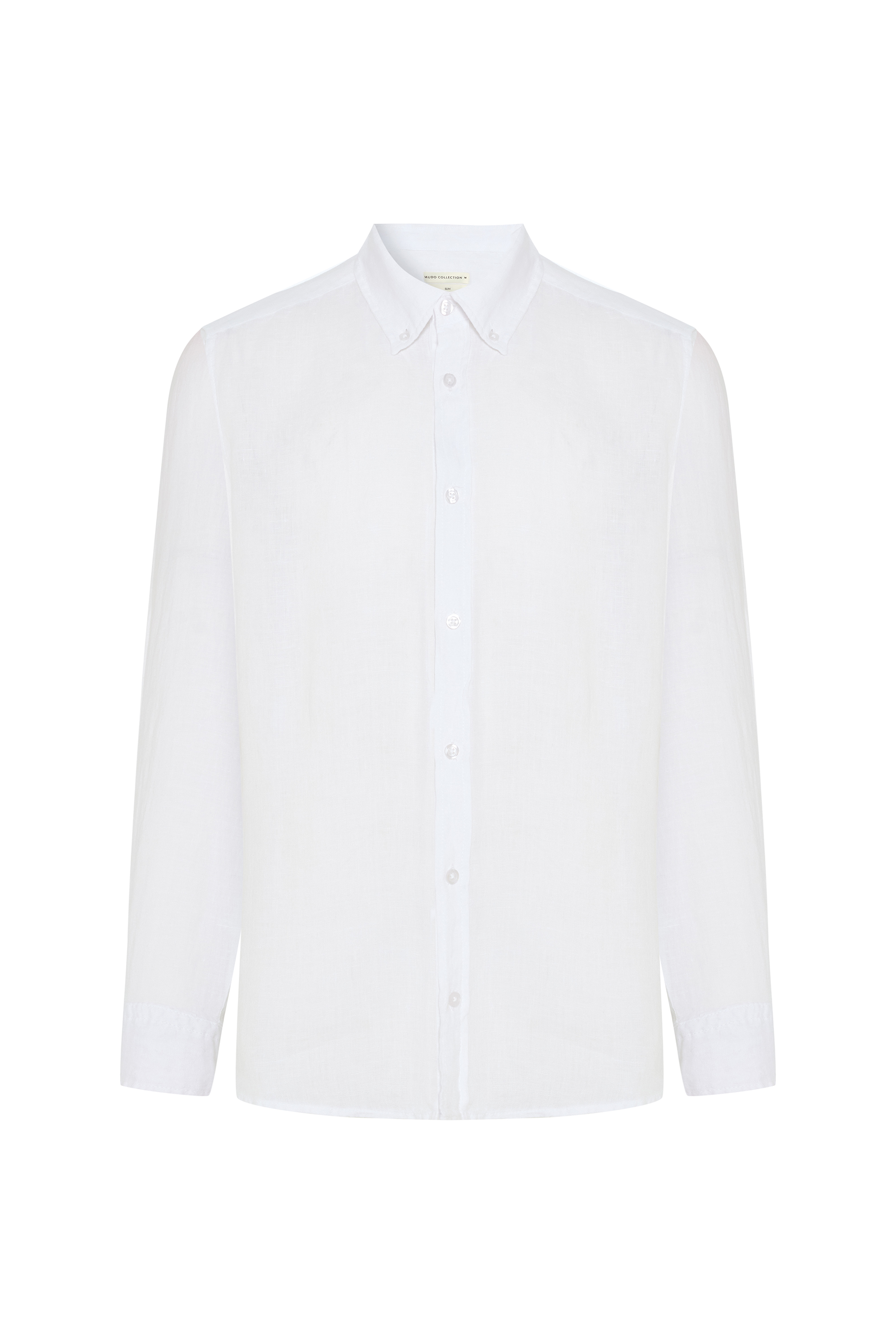 SLIM FIT UZUN KOLLU KETEN GÖMLEK