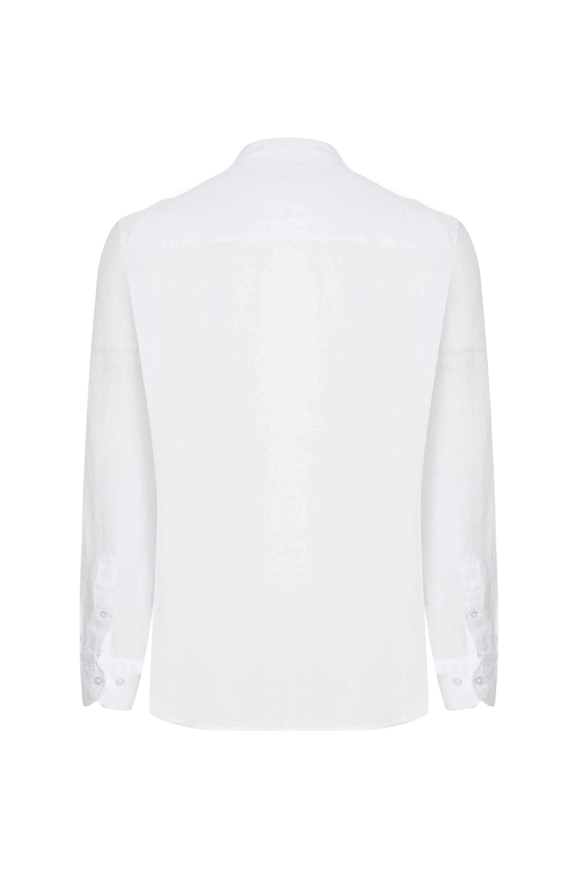 SLIM FIT UZUN KOLLU KETEN GÖMLEK