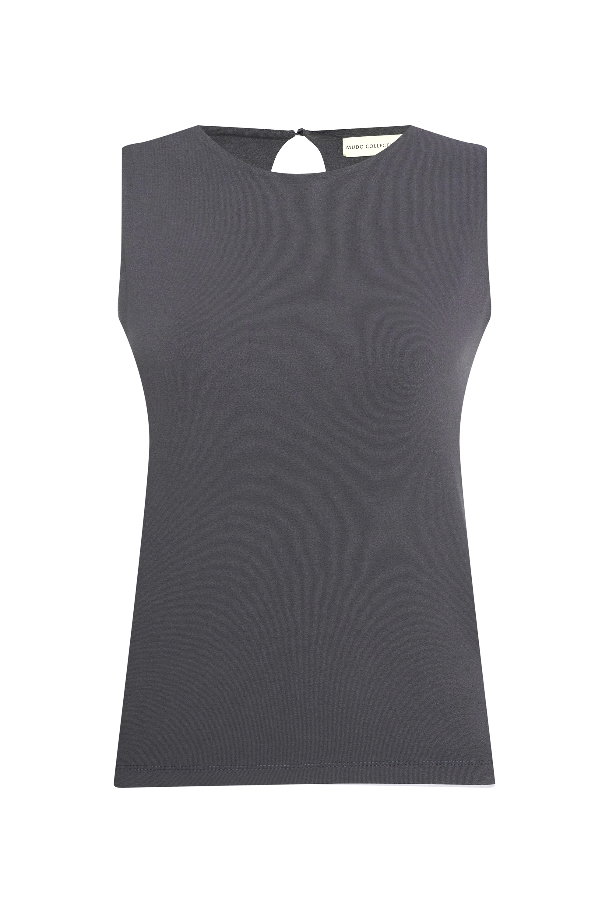 BİSİKLET YAKA KOLSUZ BLUZ