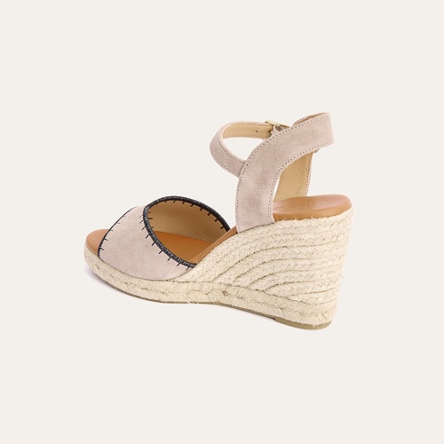  DOLGU TOPUKLU SÜET DERİ SANDALET